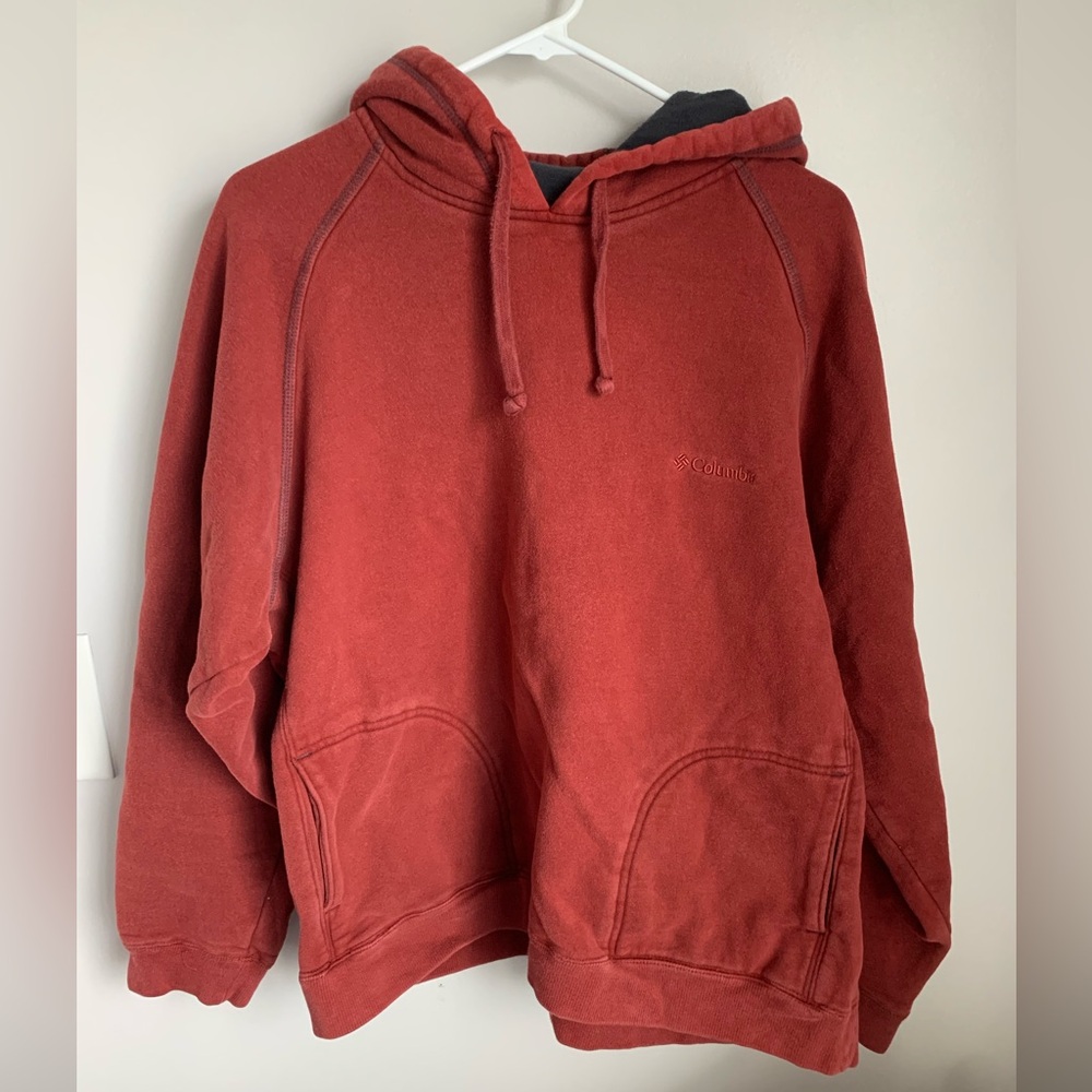 Columbia Heavyweight Red Hoodie XL